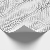 Silver Snake Print Geschenkpapier (Ecke)