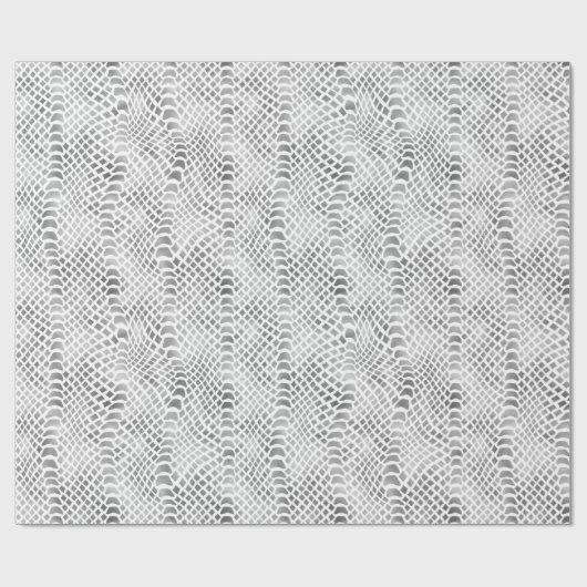 Silver Snake Print Geschenkpapier (Flach)