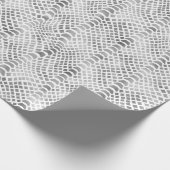 Silver Snake Print Geschenkpapier (Ecke)