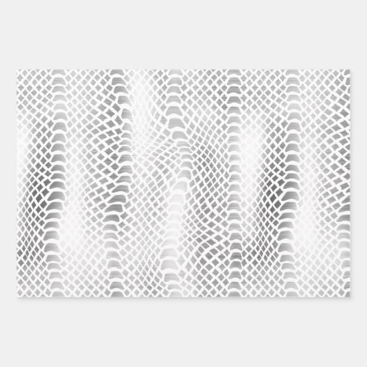 Silver Snake Print Geschenkpapier Set (Vorderseite 3)