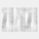 Silver Snake Print Geschenkpapier Set (Vorderseite)