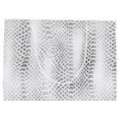 Silver Snake Print Große Geschenktüte (Rückseite)