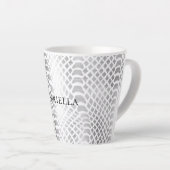 Silver Snake Print Milchtasse (Rechte Ecke)