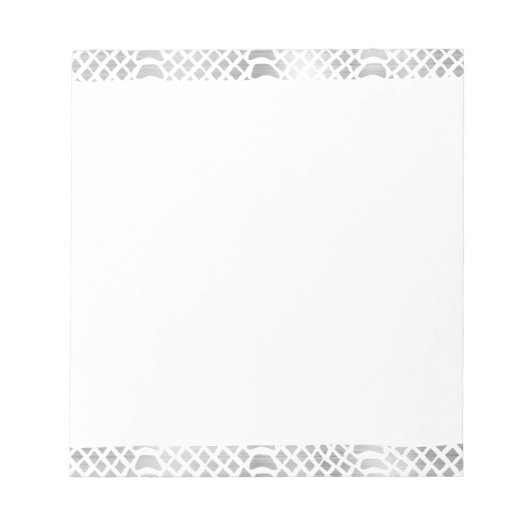 Silver Snake Print Notizblock (Vorderseite)