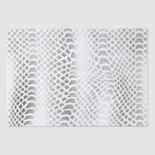 Silver Snake Print Seidenpapier