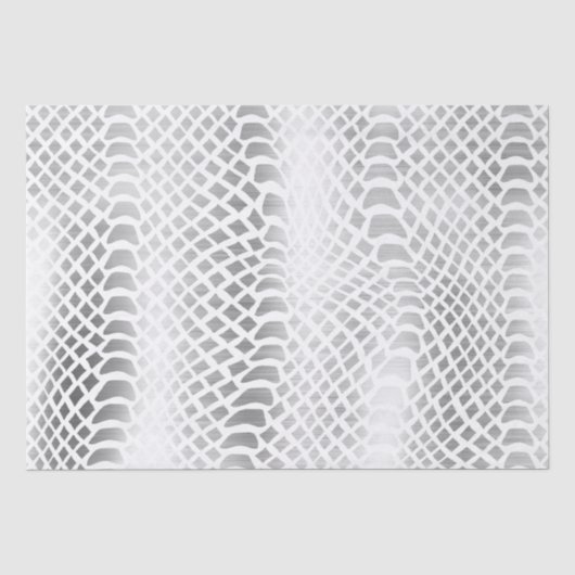 Silver Snake Print Seidenpapier (Vorderseite)