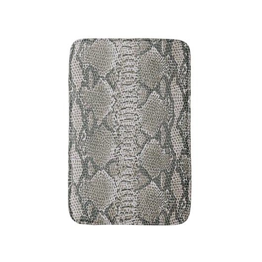 Silver Snake Skin Bath Badematte (Vorderseite Vertikal)