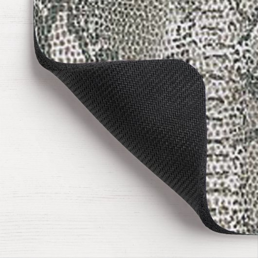 Silver Snake Skin Mouse Pad Mousepad (Ecke)