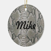 Silver Snake Skin Name Ornament (Links)