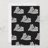 Silver Sneaker Ball zum Geburtstag Einladung (Rückseite)