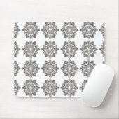 Silver Snow Blume Mousepad (Mit Mouse)