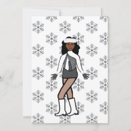 Silver Snow Dancer Feiertagskarte