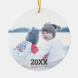 Silver Snowflake 2 Siebenes Foto Weihnachten Keramik Ornament