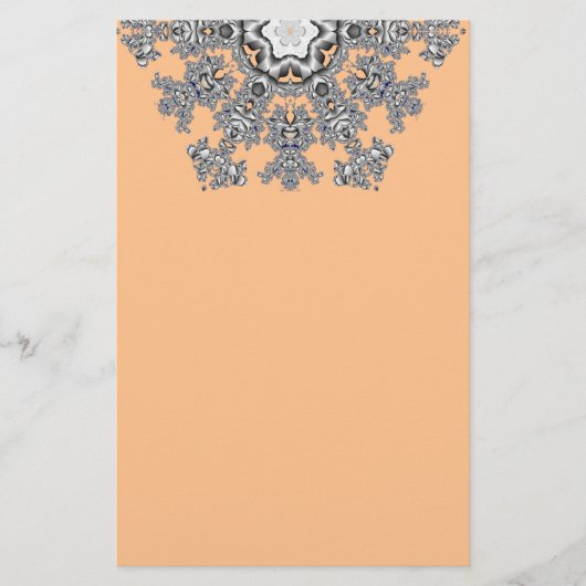 Silver Snowflake Briefpapier (Vorderseite)