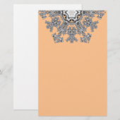 Silver Snowflake Briefpapier (Vorne/Hinten)