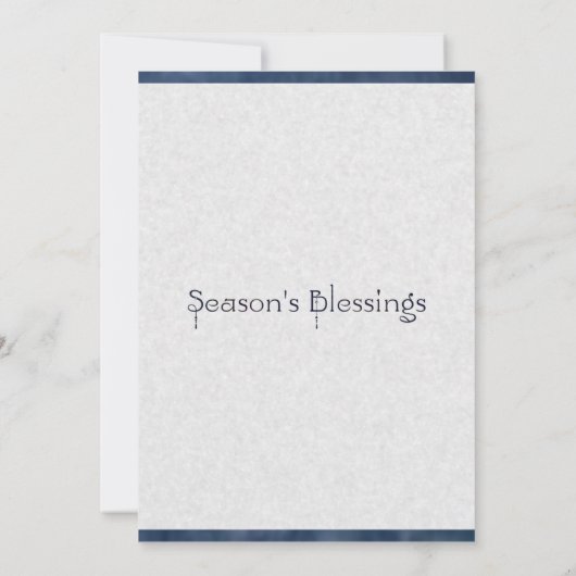 Silver Snowflake Einladung (Rückseite)