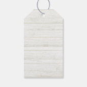 Silver Snowflake Elegant Glam Frohe Weihnachten Geschenkanhänger (Rückseite)