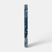 Silver Snowflake Elegante Samsung Galaxy Hülle (Linke Seite)