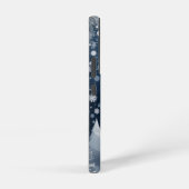 Silver Snowflake Elegante Samsung Galaxy Hülle (Rechte Seite)