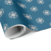 Silver Snowflake Geschenkpapier (Rolleneckpunkt)