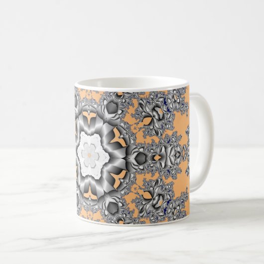 Silver Snowflake Kaffeetasse (VorderseiteRechts)