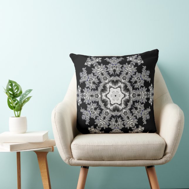 Silver Snowflake Kissen (Stuhl )