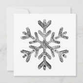 Silver Snowflake Modern Elegante Weihnachten (Vorderseite)
