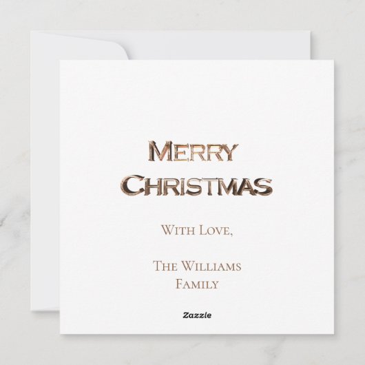 Silver Snowflake Modern Elegante Weihnachten (Rückseite)