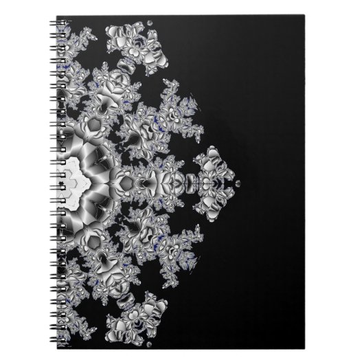 Silver Snowflake Notizblock (Vorderseite)