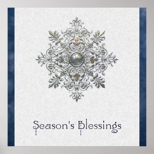 Silver Snowflake Poster (Vorne)