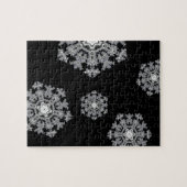 Silver Snowflake Puzzle (Horizontal)