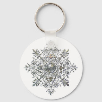 Silver Snowflake Schlüsselanhänger