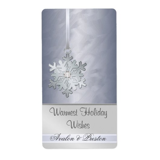 Silver Snowflake Silver Jewel Holiday Wine (Vorne)