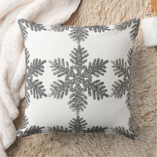 Silver Snowflake Weihnachts-Kissen von Tell 3 Pers Kissen