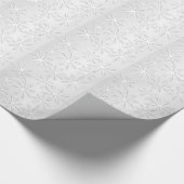 Silver Snowflake Weihnachtszeitschrift Geschenkpapier (Ecke)