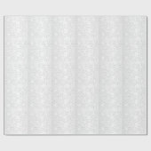 Silver Snowflake Weihnachtszeitschrift Geschenkpapier (Flach)