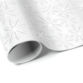 Silver Snowflake Weihnachtszeitschrift Geschenkpapier (Rolleneckpunkt)