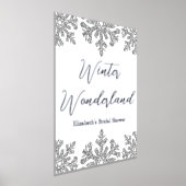 Silver Snowflake Winter Brautparty Foliendrucke (Ablage )