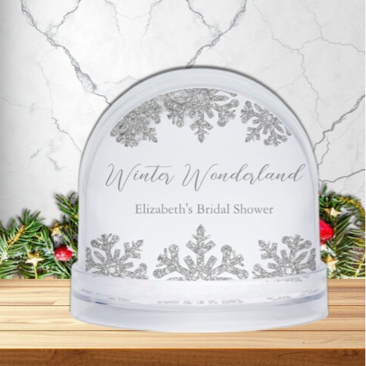 Silver Snowflake Winter Brautparty Schneekugeln