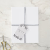 Silver Snowflake Winter Sweet 16 Geschenkanhänger (Mit Garn)