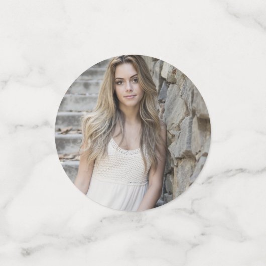 Silver Snowflake Winter Sweet 16 Konfetti (Klein Vorderseite)