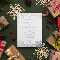 Silver Snowflake Winter Wedding