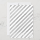 Silver Snowflake Winter Wonderland Geburtstag Einladung (Rückseite)