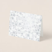 Silver Snowflake Wintercard Folienkarte (Vorderseite)