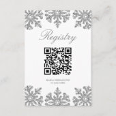 Silver Snowflake Winterquartier Begleitkarte (Vorderseite)