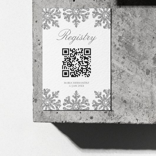 Silver Snowflake Winterquartier Begleitkarte