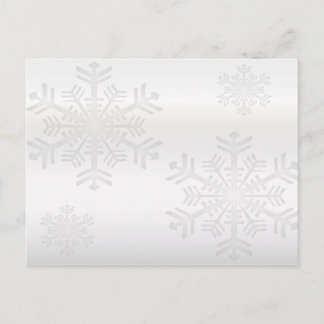 Silver Snowflakes 1 - Holiday Postcard Feiertagspostkarte