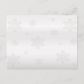 Silver Snowflakes 2 - Holiday Postcard Feiertagspostkarte