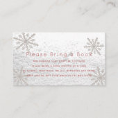 Silver Snowflakes Bitte bringen Sie eine Book Card Begleitkarte (Vorderseite)