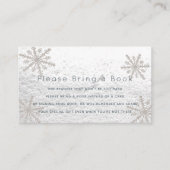 Silver Snowflakes Bitte bringen Sie eine Book Card Begleitkarte (Vorderseite)
